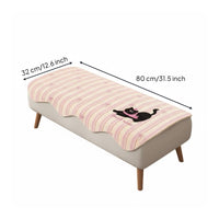 All-Season Shoe Bench Cushion Thickened Entryway Bench Cover Machine Washable for Children, Hallway, Living Room, Bedroom