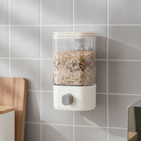 Easy Dispensing Wall Mounted Grain Dispenser Space-Saving Grain Dispenser Compact Storage Container for Kitchen