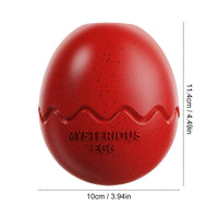 Bite Resistant Dinosaur Egg-Shaped Dog Toy Boredom Relief Interactive Treat Dispensing Toy Easy to Pet Hygiene Supply Freezable for Dogs