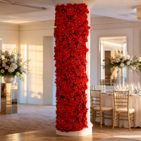 Artificial Bark and Orchid Vine Set for Pipe and Column Decoration