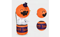 Inflatable Pumpkin Ghost Outdoor Inflatable Ghost with Pumpkin Light Lighted Illuminated for Yard, Lawn, Porch