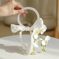 Bridal Floral Accessory with Pearls Pearl Bouquet Formal for Weddings