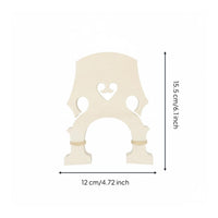 Adjustable Maple Bass Bridge Upright Bass Bridge Smooth Surface Instrument Part for Orchestra