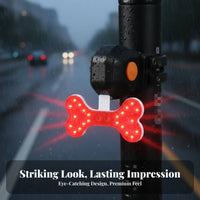 Cycle Tail Light High Brightness Illuminated Cycle Rear Light Long Battery Life Waterproof for Asphalt Cyclists, Commuting