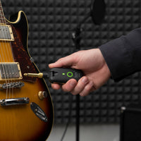 Rechargeable Wireless Guitar Transmitter Receiver USB-C Connector Charging Guitar Wireless Transmitter 7 Channels Music Accessory Anti-Interference for Bass Players, Stage, Rehearsal, Home Studio