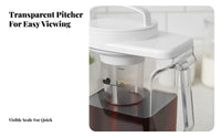 Large Capacity Water Carafe Heat Resistant Cold Brew Coffee Pitcher Measurement Markings Cold Brew Coffee Maker for Home, Office