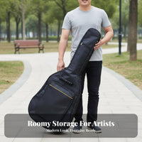 41 Inch Guitar Bag Water-Resistant Acoustic Guitar Gig Bag Musical Instrument Accessory Thickened Padding Large Capacity Pocket