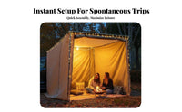 Easy Setup Car Side Tent Waterproof Ssun's Rays Tailgate Sunshade sun's Rays Protection Vehicle Awning Wind-Resistant for Outdoor Enthusiasts, Tailgaters, Families, Tailgating, Road Trips, Picnics, Beach