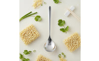 Long Handle Soup Spoon Smooth Edges Long Handle Ladle Dishwasher Stainless Steel Soup Ladle for Restaurant