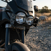 Shielded Rectangular Headlight Grille Metal Motorcycle Headlight Guard Long-Lasting Front Lamp Guard Easy to Install