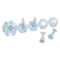 Nail Holder with Attractive Base Translucent Manicure Practice Stand Practical