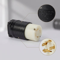 Twist Lock NEMA L16-30C Connector 30 Amp Locking Female Connector 480 Volt Heavy-Duty for Electricians, Generators, Distribution Boxes, Factories