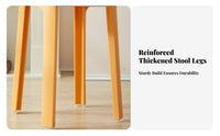 Thickened Design Round Pinwheel-Top Stool Nordic and aesthetic Stackable Seat Space-Saving Household Furniture Easy to Clean for Families, households, Dining Room, Kitchen, Office, Balcony