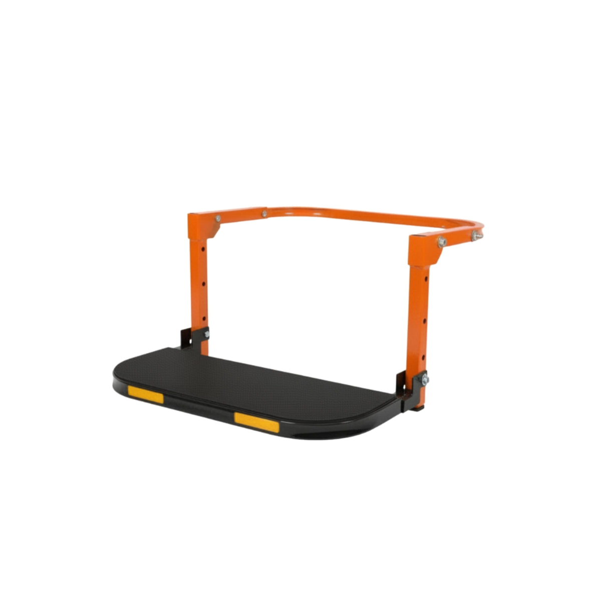 Foldable Hook-on Tire Step Orange Vehicle Tire Step Steel Non-Slip Surface for Outdoor