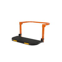 Foldable Hook-on Tire Step Orange Vehicle Tire Step Steel Non-Slip Surface for Outdoor