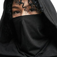 Black Hooded Cloak, Grim Reaper Cape Long, Halloween Cosplay Costume, Fancy Dress Accessory, Robe