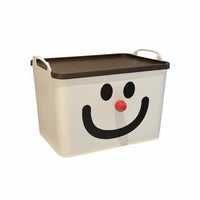 Cheerful Face Storage Cube Stackable Organizer Box Cute Design for Nursery