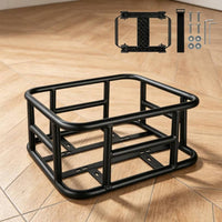 Quick Release Cycle Basket Easy Installation Rear Bike Basket Large Capacity Detachable Bike Cargo Carrier for Cyclists