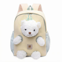 Padded Straps Soft Bear Backpack Side Pockets Bear Backpack Top Handle Children'children'children's Bag Front Zipper