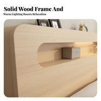Solid Wood Foundation Bed Sturdy & Sturdy Wooden Foundation Bed Heavy Duty for Renters, Students, Apartment, Guest Room, Dormitory