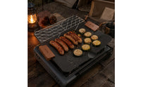 Cassette Cooktop Compatible Camping Grill Pan Induction Ready Nonstick Grill Pan Easy to Clean Cookware Lightweight for Outdoor, Home