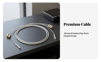 Phono RCA Cable with Ground Wire Twisted Pair Braiding for Vinyl Enthusiasts
