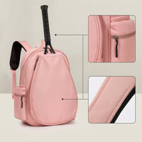 Rectangular Tennis Backpack with Shoe Compartment Multi-Pocket Tennis Bag with Shoe Compartment Sturdy Racket Backpack Compact for Students