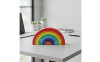 Wooden Rainbow Stacking Toy Montessori Wooden Rainbow Stacker Arch Stacker for Preschoolers, Classroom