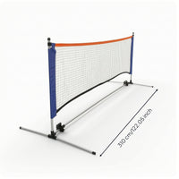 Sports Net with Steel Frame Portable Practice Net with Metal Stand Freestanding for Park, School Field