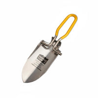 Compact Mini Folding Shovel Lightweight Folding Hand Shovel Long-Lasting Stainless Steel Garden Trowel Comfortable Grip for Fishermen, Gardeners, Campers, Beach, Gardening, Backpacking