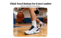 Moisture-Wicking Sports Socks Shock Absorption Breathable Athletic Socks Long-Lasting for Women, Teenagers, Outdoor Activities, Workout