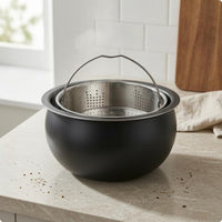 Rice Cooker Steaming Insert Smooth Lustrous Finish Inner Steamer Basket Shallow Stainless Steel Steamer Basket