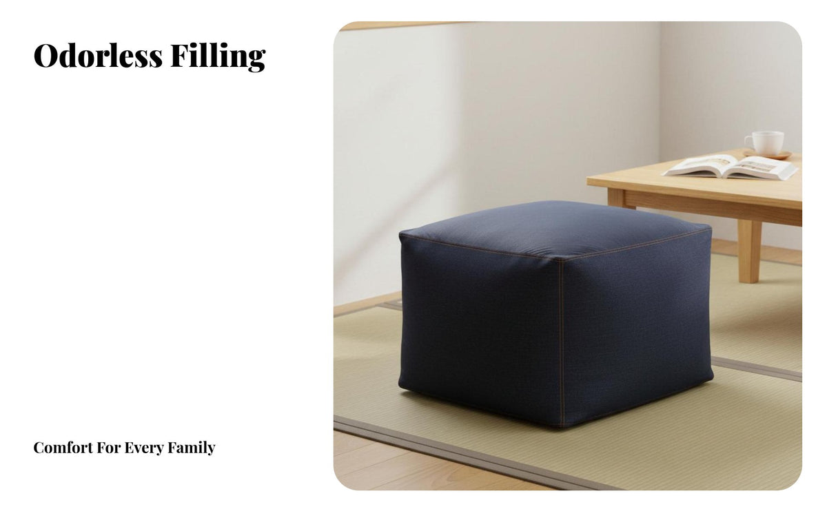 Japanese aesthetic Bean Bag Chair Comfortable Floor pad Space-Saving Indoor Seating Soft and plush Texture for Adults, Students, video game enthusiasts
