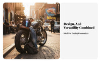 Retro Double Lens Design Vintage Shell Guarding Headwear for Men, Adults, Daily Commuting, Long-Distance Riding, Outdoor