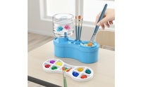 Easy to Clean Circulating Water Brush Cleaner All-in-1 Design Paint Brush Cleaner Multi-Functional for Artists, Kids, Studio, Home, Outdoors