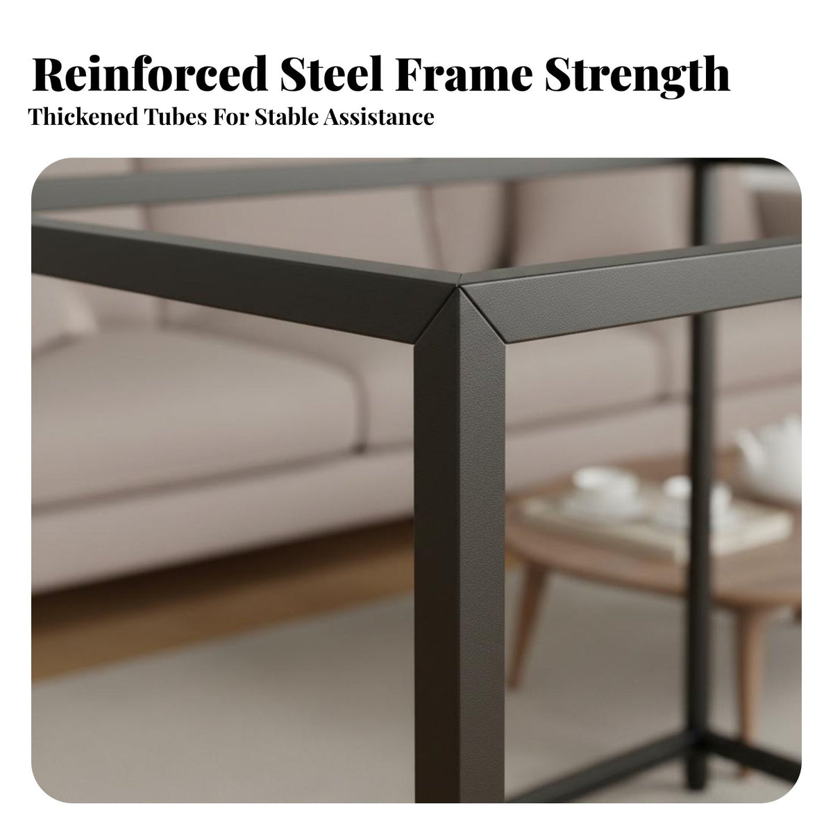 Space-Saving Multi-Tier Tea Console Compact Design Side Table Sturdy Construction Storage Rack Stable Structure for Apartment Dwellers, Homeowners, Interior Decorators, Living Room, Behind Sofa, Entryway, Home Office