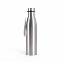 Stainless Metal Water Bottle Leak-Resistant Lid Insulated Sports Kettle with Strap Sweat Insulated Vacuum Bottle for Outdoor, Gym, Camping