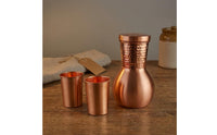 Copper Water Jug Set Snug Lid Copper Jug Set Narrow Neck Servingware