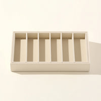 Velvet Sunglasses Storage Tray 5-Slot Sunglasses Display Tray Minimalist Eyewear Organizer Divided for Dresser