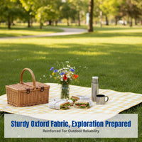 INS Style Outdoor Mat Blanket, Thickened Water-Resistant Oxford Cloth, Beach, Camping, Seasonal Outings