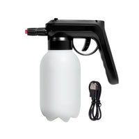 1500 Ml Electric Foam Spray Bottle Type-C Charging Rechargeable Foam Sprayer Black Handle Car Wash Spray Bottle Battery Powered