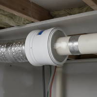 PVC Duct Exhaust Backdraft Damper for Kitchen Range Hoods and Public Flues