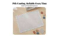 Nonstick PTFE Baking Cloth Perforationperforation-Less Textured Baking Cloth Heat Resistant Kitchenware Reusable