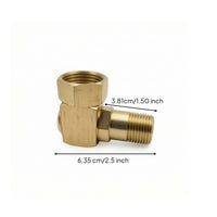 Brass Hose Reel Adapter Sturdy Hose Reel Replacement Fitting Rustproof Swivel Elbow Connector for Watering
