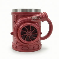 turboscharger Mug Novelty blower Mug Molded Cup for Car Enthusiasts, Mechanics, Office