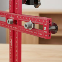 Cabinet Hardware Drilling Positioning Guide Two-Way Scale Drawer Handle Positioning Fixture Knob Hole Template Hex Key Included