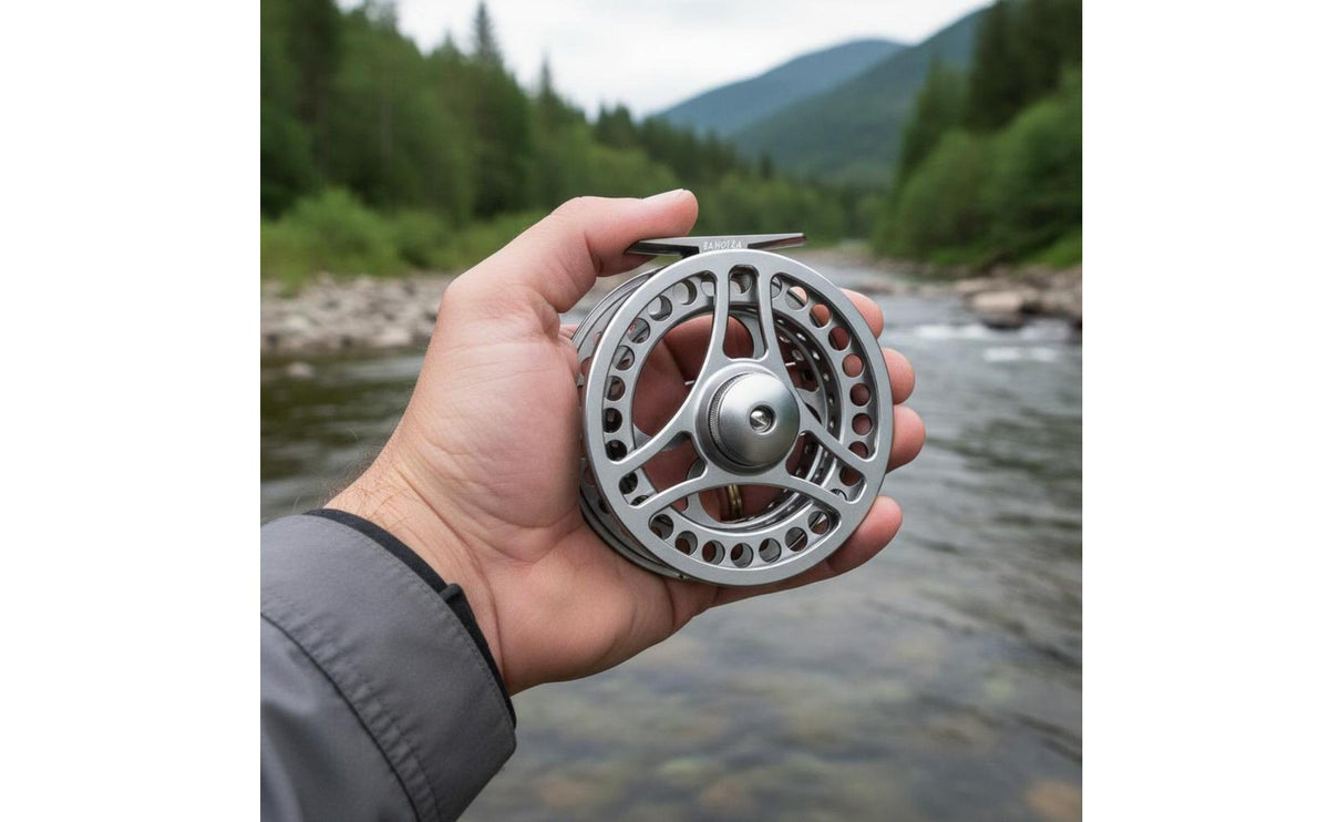 Left Right Hand Fly Reel Adjustable Drag Metal Fly Reel Long-Lasting Lightweight