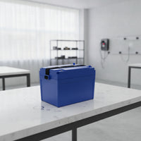 Secure Battery Box with Strap Rigid Battery Box Hard-Shell Enclosure Heavy-Duty for Builders