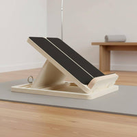 Wooden Slant Board Portable Design Wooden Incline Board Non-Slip Surface Calf Stretcher for Therapeutic Patients, Beginners, Stretching