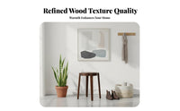 Solid Wood Construction Square Wooden Stool Nordic Aesthetic Long Bench Simple Modern Design Household Furniture Versatile Use for Homeowners, Interior Designers, New Movers, Entryway, Living Room, Hallway, Bedroom